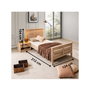 Hanah Home Cama Individual Polo Marrón